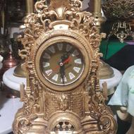 ساعت بزرگ برنجی قدیمی سنگین وزن کاملا سالم بدون هیچ ایرادی