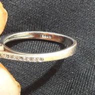 انگشتر نقره 925وسکه نقره