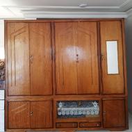 کمد 2 تیکه چوب قدیمی و سنگین وزن