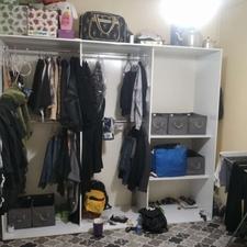 6متر کمد باکسی سفید ام دی اف پاک چوب