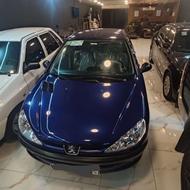 206 آبی کاربنی فوقالعاده تمیز بدونه نقطه