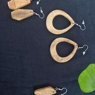 گوشواره های دست ساز چوبی