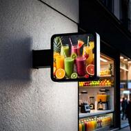 لایت باکس دوطرفه مربع