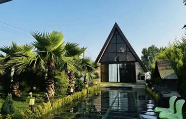 اجاره کلبه سویسی استخر روباز ابگرم