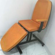 صندلی آرایشگاه سالم با اهرم سالم به صورت تخت شو برای کار مژه