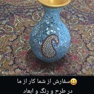 آینه کاری روی سفال