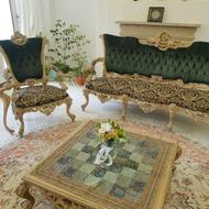 مبل کلاسیک ست مبلمان سلطنتی ایتالیایی + میز ناهارخوری 8 نفره