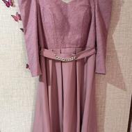 دو عدد لباس مجلسی صورتی و مشکی