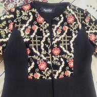 مانتوی مجلسی گلدوزی شده