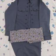 لباس کردی آبی رنگ مردانه