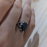 انگشتر نقره یاقوت کبود معدنی اصل