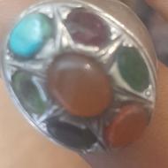 انگشتر نقره.7چواهر عتیقه قدیمی