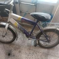 دوچرخه مارک اسپرت سایز16 با رینگ عقب و دوشاخ موتور هندا 70