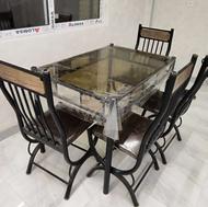 میز و صندلی 4 نفره فلزی