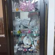 بوفه چوبی آینه دار