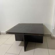 میز وسط چوبی با شیشه