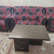 یک دست مبل تمام پارچه ای با اسکلت سفارشی از چوب نراد