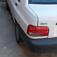 پراید مدل 99 دو تکه رنک یک گیلگیررنگ کمی از کاپوت