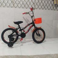 دوچرخه سایز 16 کاملا سالم با کمکی