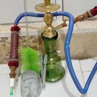 قلیان آنتیک برنجی بهمراه پک کامل