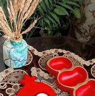 جا شمعی انار برای یلدا و اردوخوری