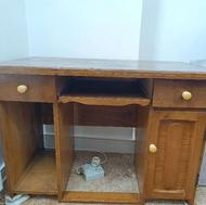 میز کامپیوتر بسیار محکم با چوب راش دارای3کشو