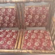 مبل دسته دو چوبی چهار نفره