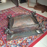 منقل همراه با سینی زیر از جنس فلز