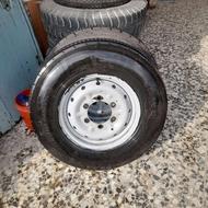 یک جفت رینگ لاستیک نیسان دوبلکس رینگ مشهد آمبولانسی لاستیک