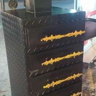 تنور بلال 4 کشو با ورق کلفت و چرخ اضافه برا حمل