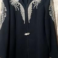 مانتو مشکی مجلسی 46 تا 50 میخوره