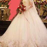 لباس عروس کار شده بروز و مزون دوز