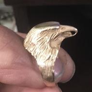 انگشتر طلا روس کهنه دستساز