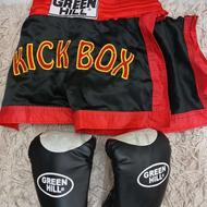 دست کش بوکس و شورت برای 10 تا 15 ساله ها