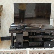 میز شیشه‌ای led