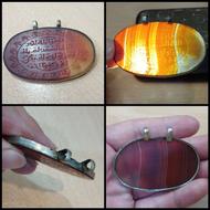 گردنبند عقیق خطی آنتیک عصر پهلوی