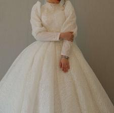 لباس عروس شاین کریستال دوزی شده