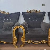 مبلمان نیمه استیل ،چوبی