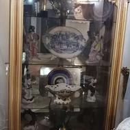 ویترین 4 طبقه آینه دار جنس چوب راش اصل