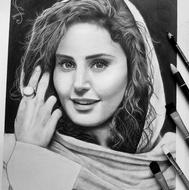 سفارش طراحی چهره سیاه‌قلم حرفه‌ای از روی عکس