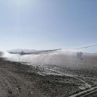 ماشین آبیاری قرقره ای با بوم مهپاش