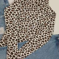 بلوز پلنگی جنس کشی نخ پنبه