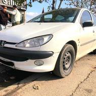 پژو 206 SD (صندوق دار) 1395 سفید اتاق تعویض قانونی 403