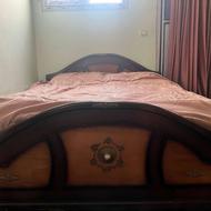 تخت چوبی دو نفره با دراور 4 کشو