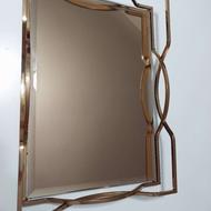 سینی بزرگ اینه ای طلایی