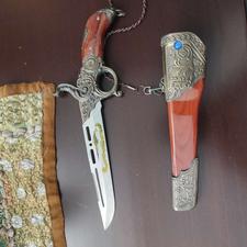 کار بسیار زیبا چاقو طرح تفنگ