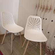 صندلی پایه چوب