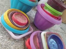 گلدان پلاستیکی و سفالی در شیپور