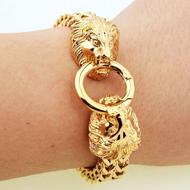 دستبند سلطنتی شیر ( روکش طلا)