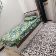 تخت چوبی نوجوان MDF ساده با کفی